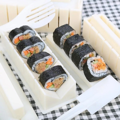 10pcs/Set Easy To Use DIY Rice Ball Sushi Maker Mold Kitchen Sushi Mak