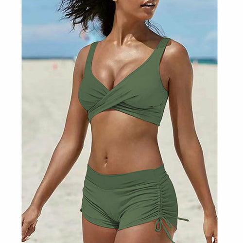 New Swimwear Bikini Large Size Split Sexy Swimsuit