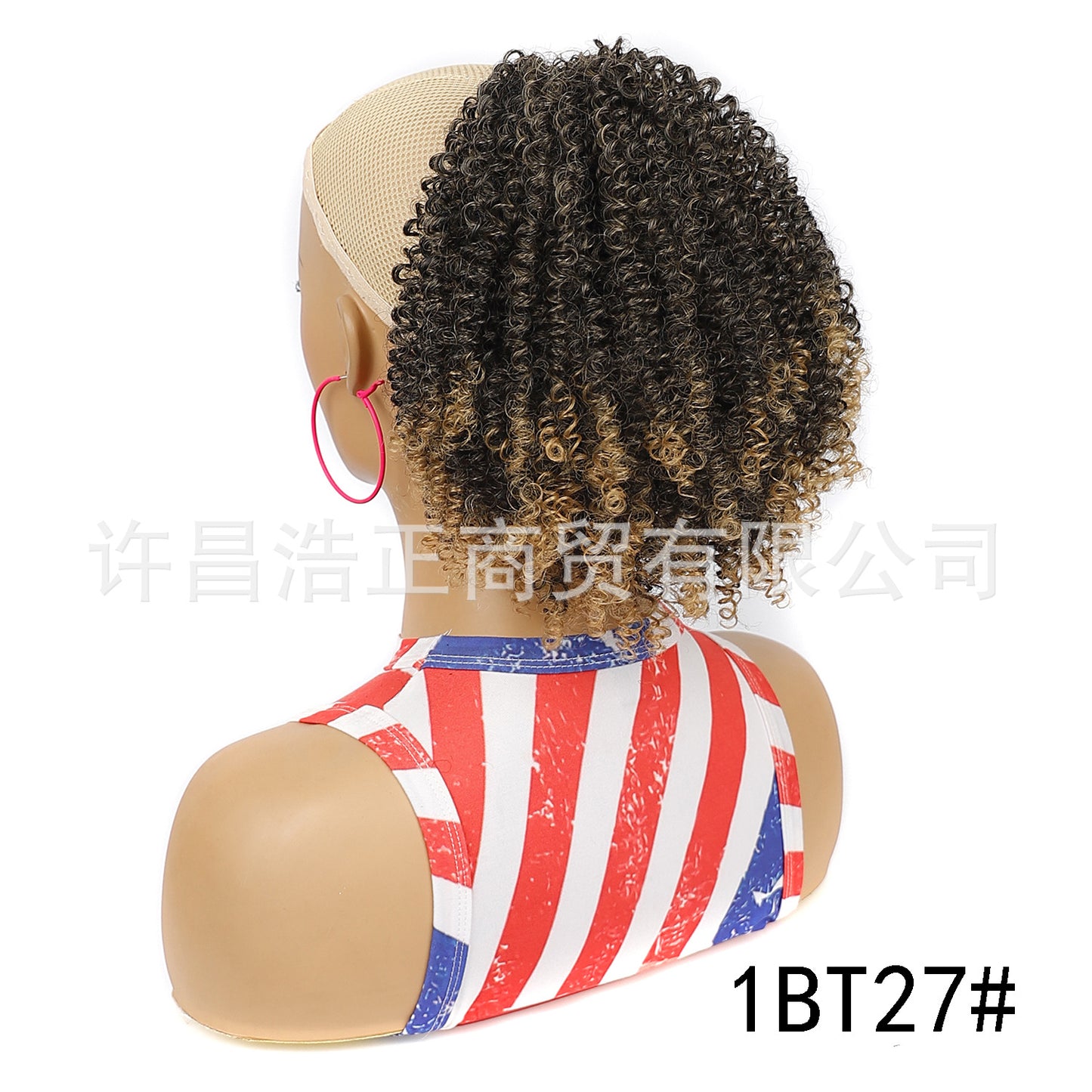 Chemical Fiber Wig Female Short Curly Hair Bud Ponytail Fashion Hair Bag Ponytail Kinky Curly Ponytail