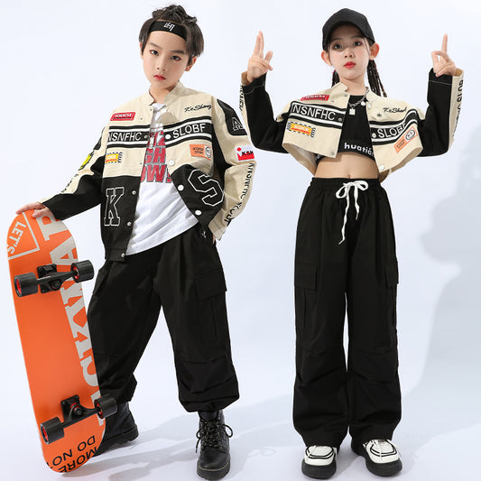 Children's Hiphop Hip-Hop Fashionable Brand Jazz Costume